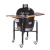 Grill ceramic cu cărbuni CLASSIC BBQ Guru-Serie 2.0 negru cu suport metalic, Monolith Essential GrillCooking