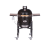 Grill ceramic cu cărbuni CLASSIC BBQ Guru-Serie 2.0 negru cu suport metalic, Monolith Essential GrillCooking