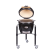 Grill ceramic cu cărbuni JUNIOR Pro Serie 2.0 negru cu suport metalic, Monolith Essential GrillCooking