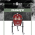 Grill ceramic cu cărbuni JUNIOR Pro Serie 2.0 roșu cu suport metalic, Monolith Essential GrillCooking