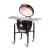 STARTER SET Grill ceramic cu cărbuni CLASSIC PRO-Serie 2.0 negru, Monolith Essential GrillCooking