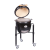 STARTER SET Grill ceramic cu cărbuni JUNIOR Pro Serie 2.0 negru, Monolith Essential GrillCooking