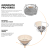 STARTER SET Grill ceramic cu cărbuni LeChef ProSerie 2.0 negru, Monolith Essential GrillCooking
