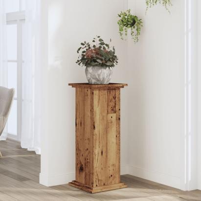 Suport de plante, lemn vechi, 33x33x80 cm, lemn prelucrat GartenMobel Dekor