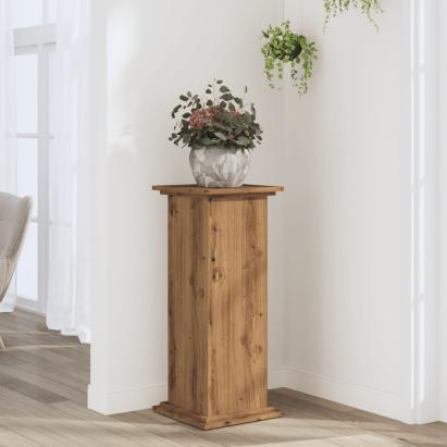 Suport de plante stejar artizanal, 33x33x80 cm, lemn prelucrat GartenMobel Dekor