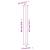 Set 5 Manere Dulap Mobila, Argintiu, Lungime 48 cm, Otel Inoxidabil Slefuit