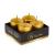 Set de lumânări – auriu, fără parfum – 4 x 45 g Best CarHome