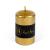 Lumânare cilindrică – aurie, fără parfum – 130 g Best CarHome
