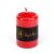Lumânare cilindrică – roșie, fără parfum – 130 g Best CarHome