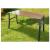 Masa gradina/terasa pentru exterior, lemn si otel, maro, 120x60x71 cm, Chomik GartenVIP DiyLine