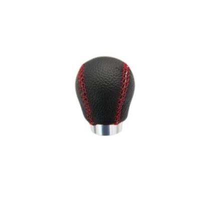Maner schimbator de viteza universal Negru cusatura rosie  Cod: AK514 Automotive TrustedCars