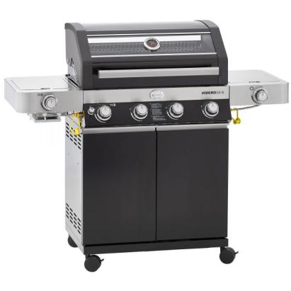 Grătar pe gaz Videro G4-S negru, RÖSLE Essential GrillCooking