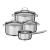 Set oale, RÖSLE, 4 piese, Elegance, Otel Inoxidabil 18/10 Essential GrillCooking