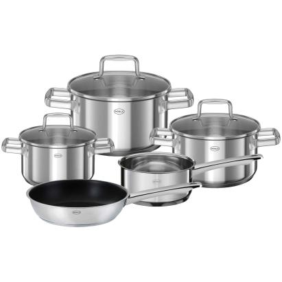 Set vase, ROSLE, Moments, 5 buc, oțel inoxidabil 18/10 Essential GrillCooking