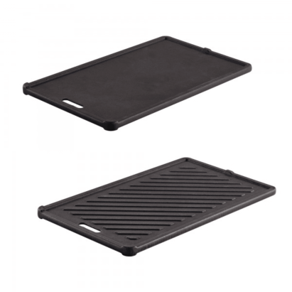 Placă din fontă cu 2 fețe pentru grătarele pe gaz Videro G2-P, RÖSLE Essential GrillCooking