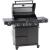 Grătar pe gaz Videro PRO G4-S negru, RÖSLE Essential GrillCooking