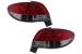 Stopuri Peugeot 206 HatchBack 3/5 usi (1998-2004) Rosu & Alb Performance AutoTuning