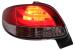 Stopuri Peugeot 206 HatchBack 3/5 usi (1998-2004) Rosu & Alb Performance AutoTuning
