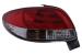 Stopuri Peugeot 206 HatchBack 3/5 usi (1998-2004) Rosu & Alb Performance AutoTuning