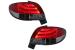 Stopuri Peugeot 206 HatchBack 3/5 usi (1998-2004) Rosu & Alb Performance AutoTuning