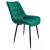 Scaun bucatarie/living, metalic, catifea, verde, 53x63x83 cm, Misty GartenVIP DiyLine