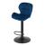 Scaun de bucatarie/bar, Artool, West, rotativ, catifea, bleumarin si negru, 46x48.5x90-111 cm GartenVIP DiyLine