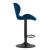 Scaun de bucatarie/bar, Artool, West, rotativ, catifea, bleumarin si negru, 46x48.5x90-111 cm GartenVIP DiyLine