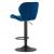 Scaun de bucatarie/bar, Artool, West, rotativ, catifea, bleumarin si negru, 46x48.5x90-111 cm GartenVIP DiyLine