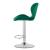 Scaun de bucatarie/bar, Artool, West, rotativ, catifea, verde si argintiu, 46x48.5x90-111 cm GartenVIP DiyLine