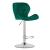 Scaun de bucatarie/bar, Artool, West, rotativ, catifea, verde si argintiu, 46x48.5x90-111 cm GartenVIP DiyLine