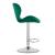 Scaun de bucatarie/bar, Artool, West, rotativ, catifea, verde si argintiu, 46x48.5x90-111 cm GartenVIP DiyLine