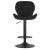 Scaun de bucatarie/bar, Artool, West, rotativ, catifea, negru, 46x48.5x90-111 cm GartenVIP DiyLine