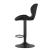 Scaun de bucatarie/bar, Artool, West, rotativ, catifea, negru, 46x48.5x90-111 cm GartenVIP DiyLine