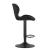 Scaun de bucatarie/bar, Artool, West, rotativ, catifea, negru, 46x48.5x90-111 cm GartenVIP DiyLine