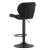 Scaun de bucatarie/bar, Artool, West, rotativ, catifea, negru, 46x48.5x90-111 cm GartenVIP DiyLine