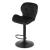 Scaun de bucatarie/bar, Artool, West, rotativ, catifea, negru, 46x48.5x90-111 cm GartenVIP DiyLine