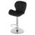 Scaun de bucatarie/bar, Artool, West, rotativ, catifea, negru si argintiu, 46x48.5x90-111 cm GartenVIP DiyLine