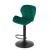 Scaun de bucatarie/bar, Artool, West, rotativ, catifea, verde si negru, 46x48.5x90-111 cm GartenVIP DiyLine
