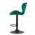 Scaun de bucatarie/bar, Artool, West, rotativ, catifea, verde si negru, 46x48.5x90-111 cm GartenVIP DiyLine