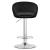 Scaun de bucatarie/bar, Artool, East, rotativ, catifea, negru si argintiu, 53x46x81-103 cm GartenVIP DiyLine
