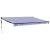 Copertină retractabilă automată, albastru și alb, 4,5x3 m GartenMobel Dekor