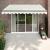 Copertină retractabilă, crem, 3,5x2,5 m, textil și aluminiu GartenMobel Dekor