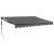 Copertină automată retractabilă, antracit, 3,5x2,5 m GartenMobel Dekor