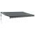 Copertină retractabilă automată, antracit, 4,5x3 m GartenMobel Dekor