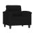 Set de canapele cu perne, 3 piese, negru, microfibră GartenMobel Dekor