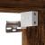Set mobilier de baie, 2 piese, stejar fumuriu, lemn prelucrat GartenMobel Dekor