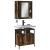 Set mobilier de baie, 2 piese, stejar fumuriu, lemn prelucrat GartenMobel Dekor