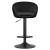 Scaun de bucatarie/bar, Artool, East, rotativ, catifea, negru, 53x46x81-103 cm GartenVIP DiyLine