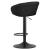 Scaun de bucatarie/bar, Artool, East, rotativ, catifea, negru, 53x46x81-103 cm GartenVIP DiyLine