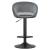 Scaun de bucatarie/bar, Artool, East, rotativ, catifea, gri si negru, 53x46x81-103 cm GartenVIP DiyLine
